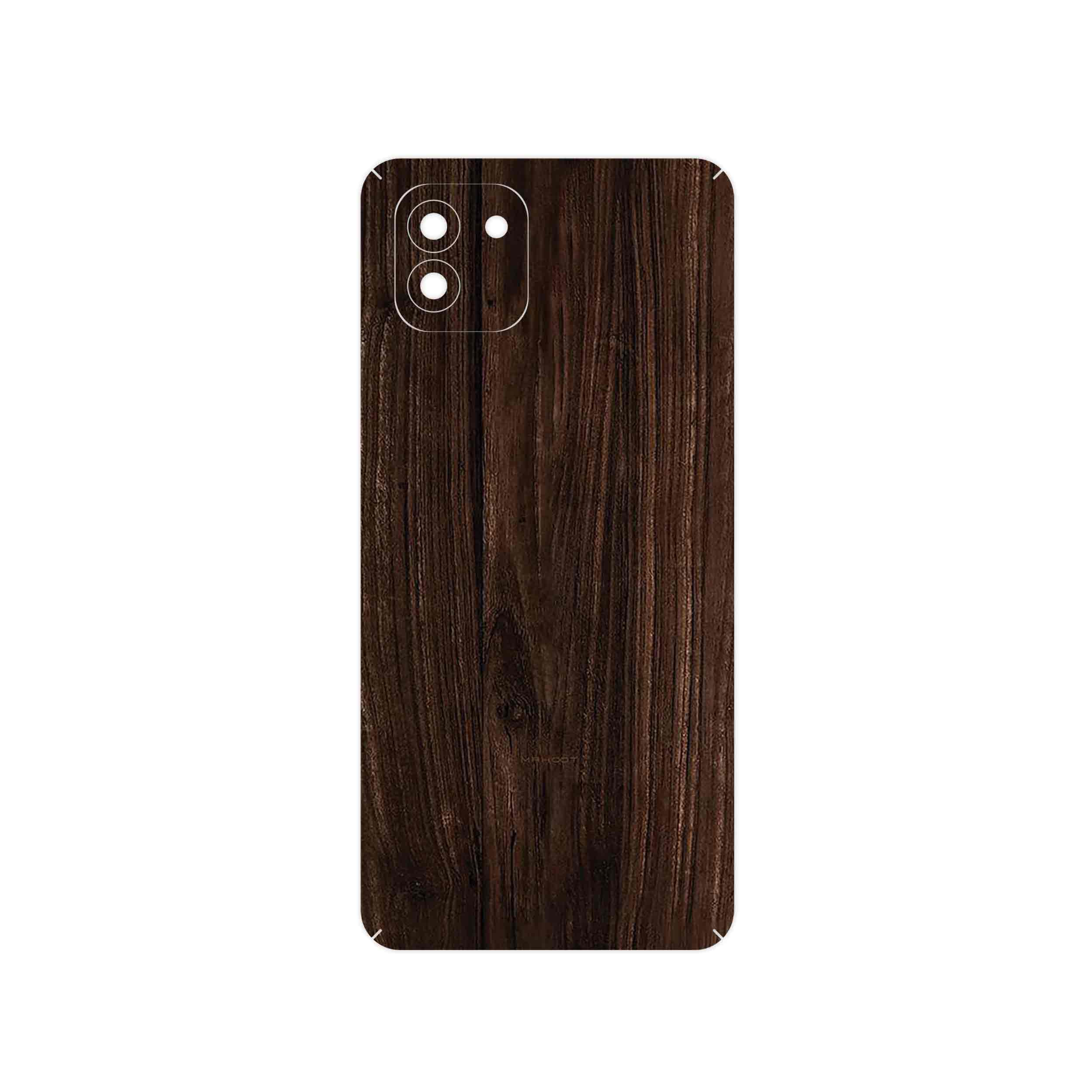 برچسب پوششی ماهوت مدل Dark_Walnut_Wood مناسب برای گوشی موبایل سامسونگ Galaxy A03