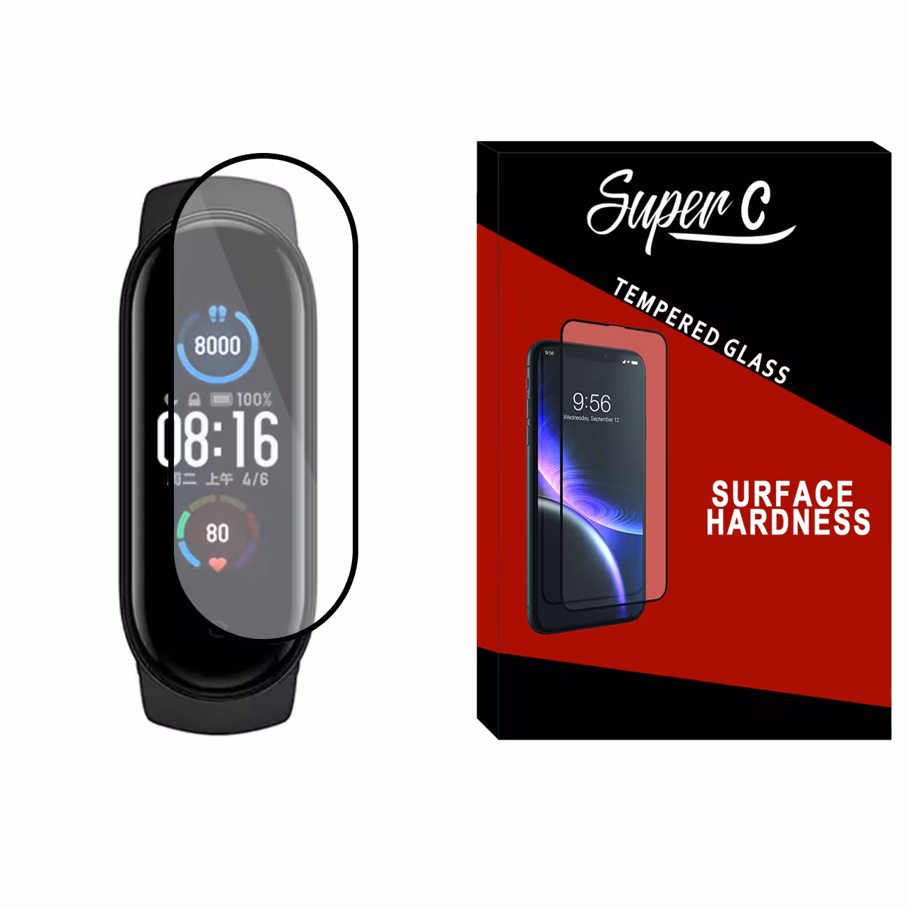 محافظ صفحه نمایش نانو سوپرسی مدل SRC مناسب برای ساعت هوشمند شیائومی Mi Band 4