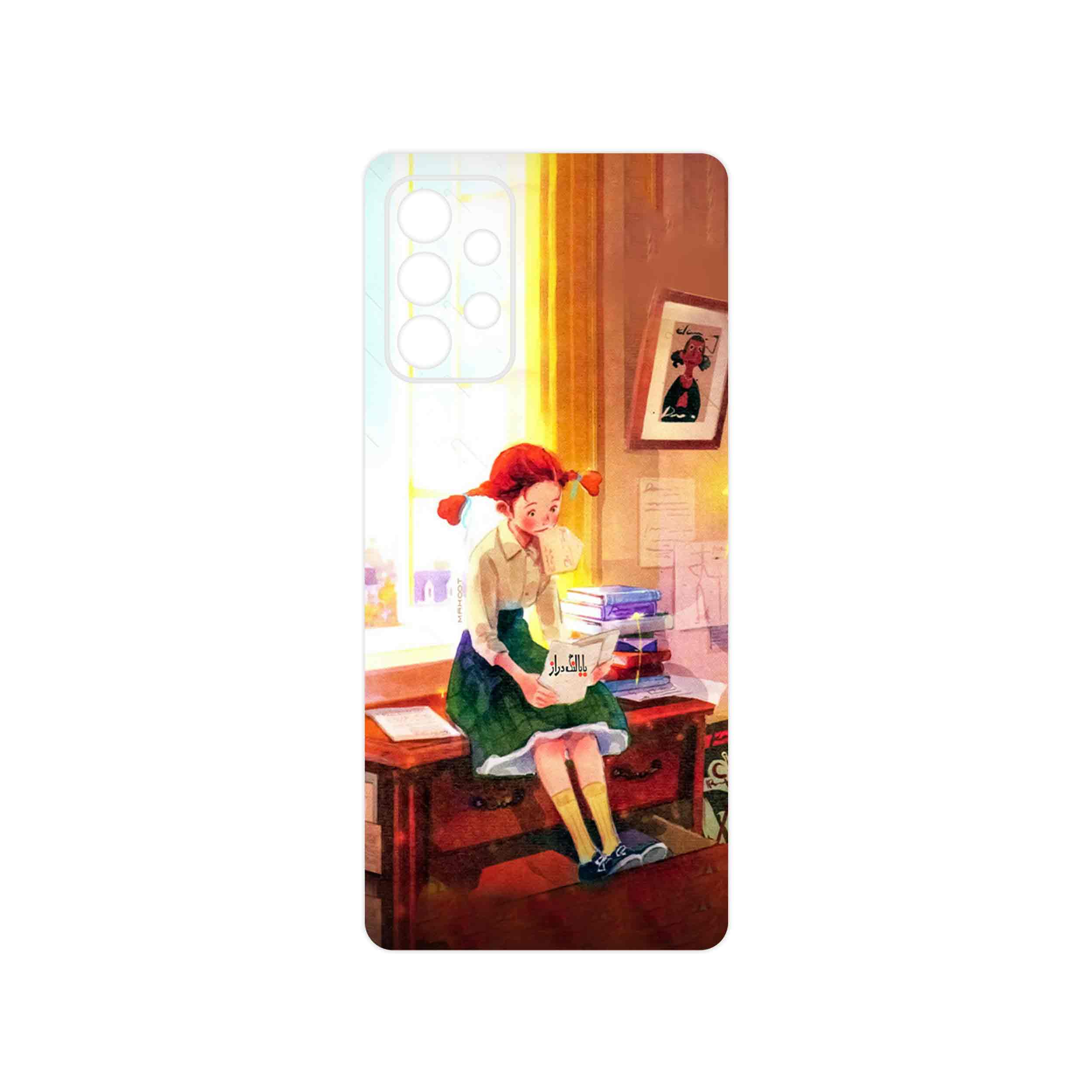 برچسب پوششی ماهوت مدل Watashi No Ashinaga Ojisan مناسب برای گوشی موبایل سامسونگ Galaxy A72