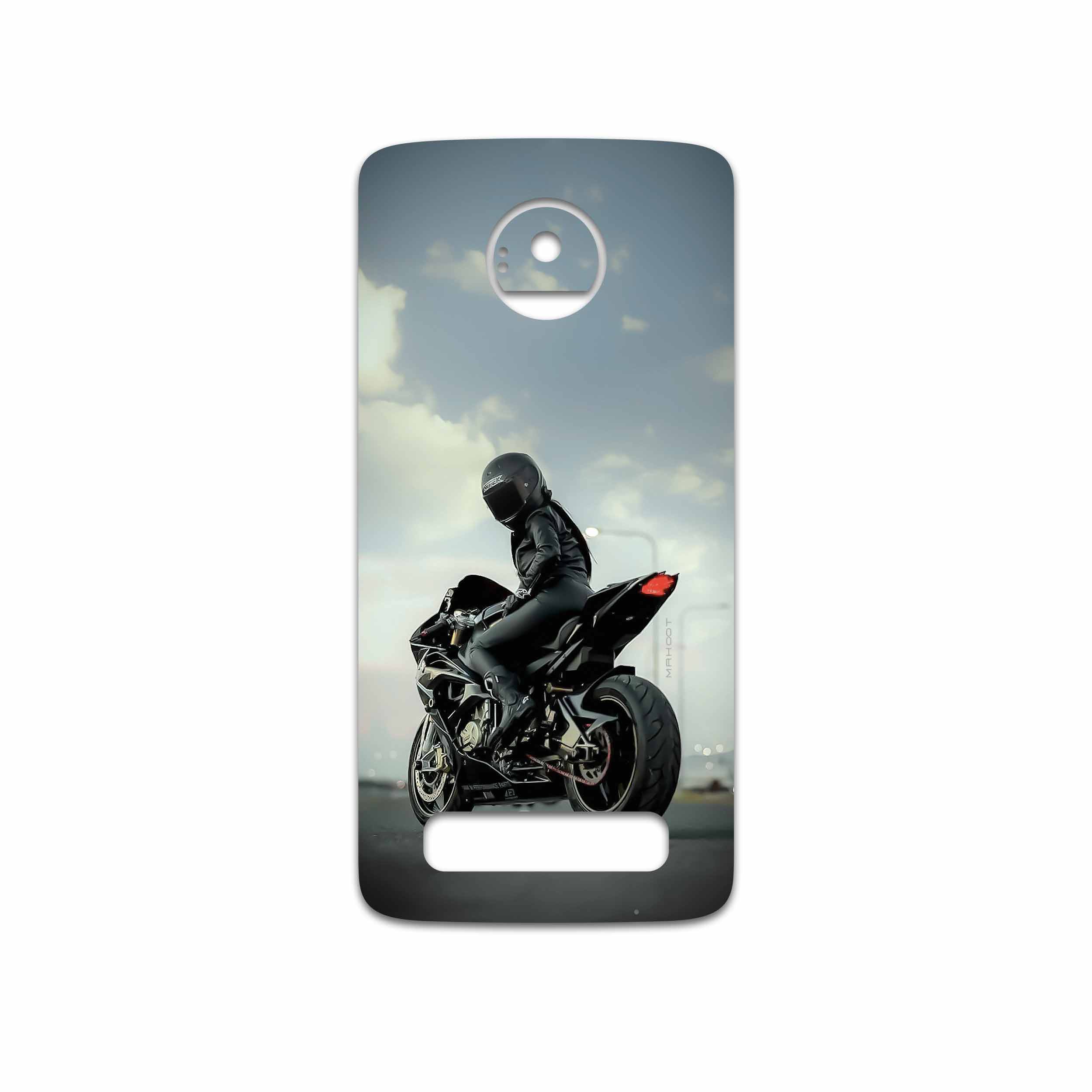 برچسب پوششی ماهوت مدل Motorcycling مناسب برای گوشی موبایل موتورولا Moto Z