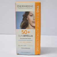 درمدیک کرم ضد آفتاب بی رنگ پوست نرمال تا خشک 50 میل SPF50