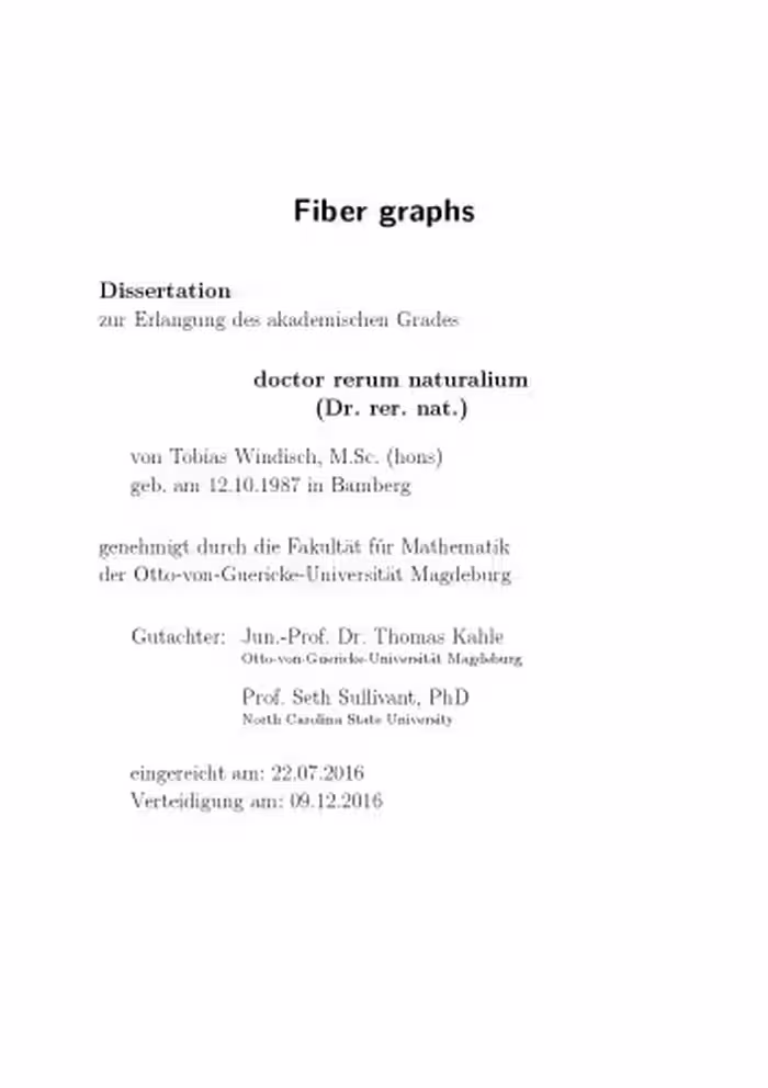 خرید و دانلود نسخه کامل کتاب Fiber graphs [Ph.D. diss.]
