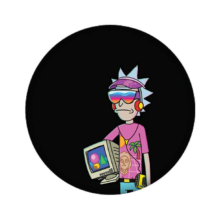 زیر لیوانی مدل ریک و مورتی کد 4