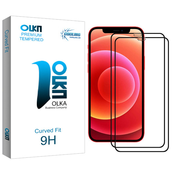 محافظ صفحه نمایش سرامیکی کولینگ مدل Olka glass مناسب برای گوشی موبایل اپل Iphone 12 بسته دو عددی | کالا برتری