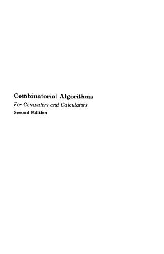 خرید و دانلود نسخه کامل کتاب Combinatorial algorithms for computers and calculators