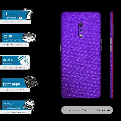 برچسب پوششی ماهوت مدل Purple-Fiber-FullSkin مناسب برای گوشی موبایل اوپو Realme X