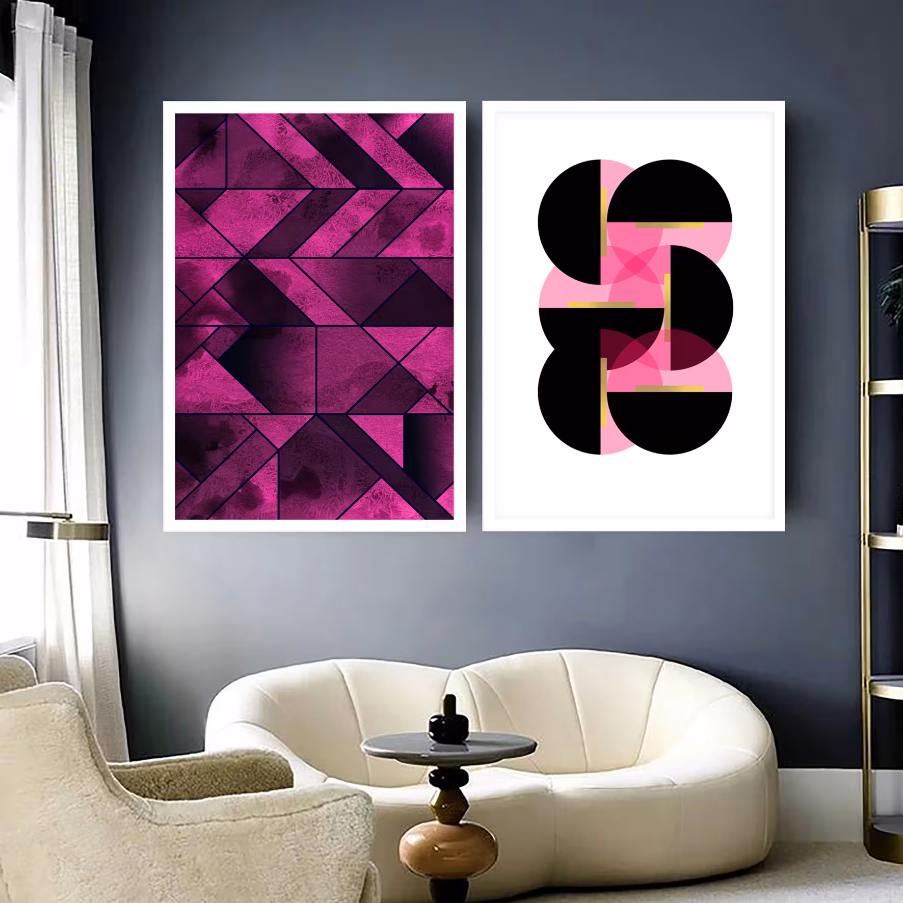 تابلو مدل Magenta Design مجموعه دو عددی