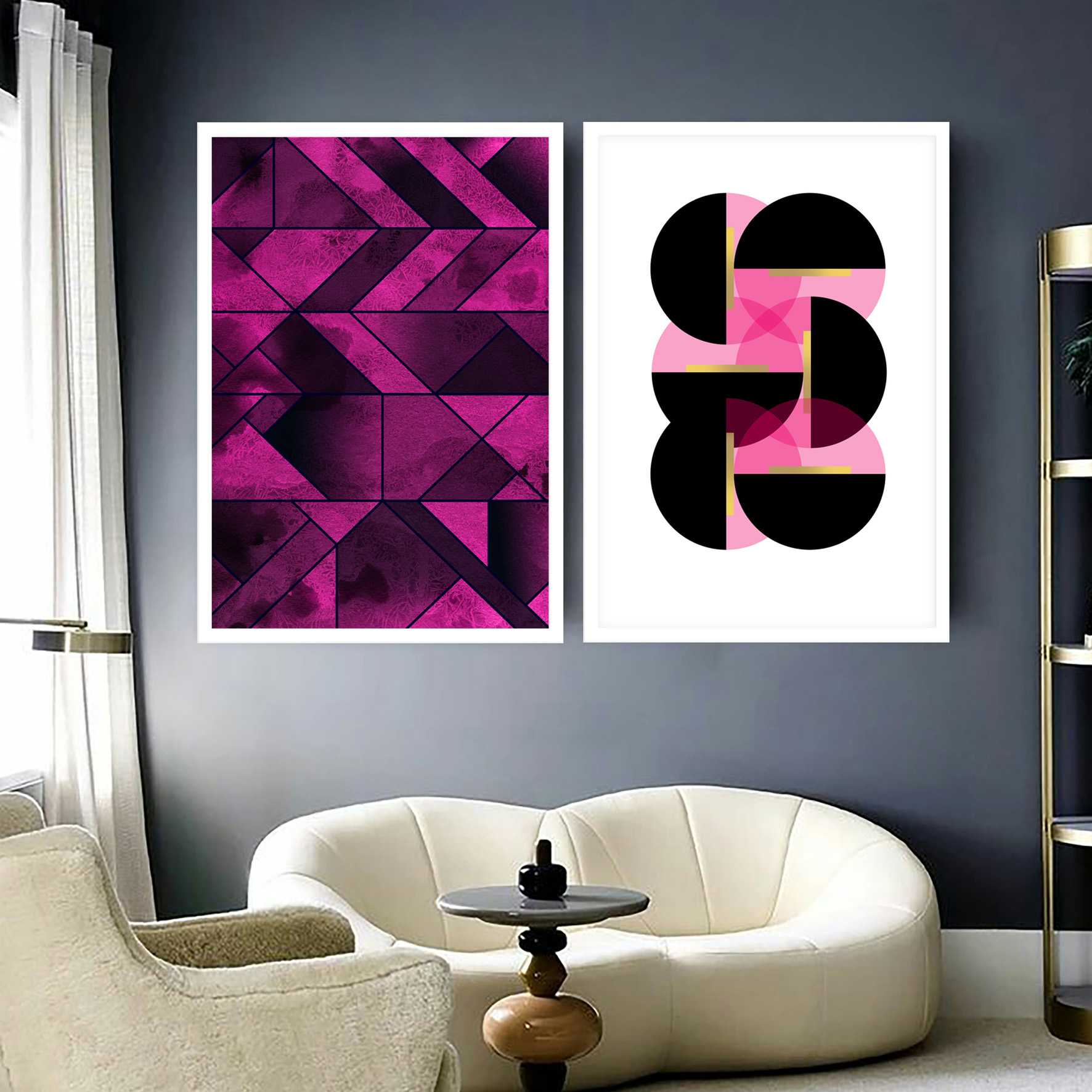 تابلو مدل Magenta Design مجموعه دو عددی