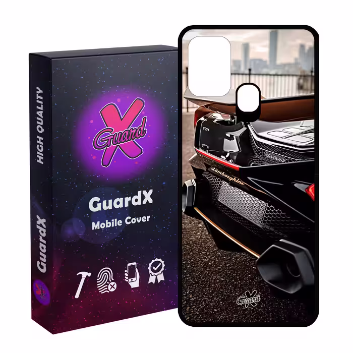 کاور گارد ایکس طرح لامبورگینی مدل Glass10492 مناسب برای گوشی موبایل سامسونگ Galaxy M31 / M31 Prime / F41
