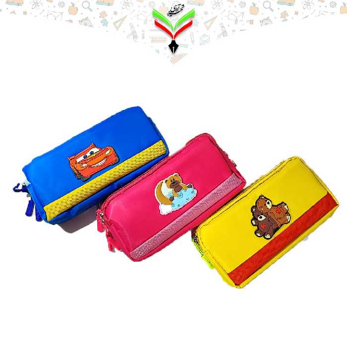 جامدادی 2 زیپ عروسکی MKM