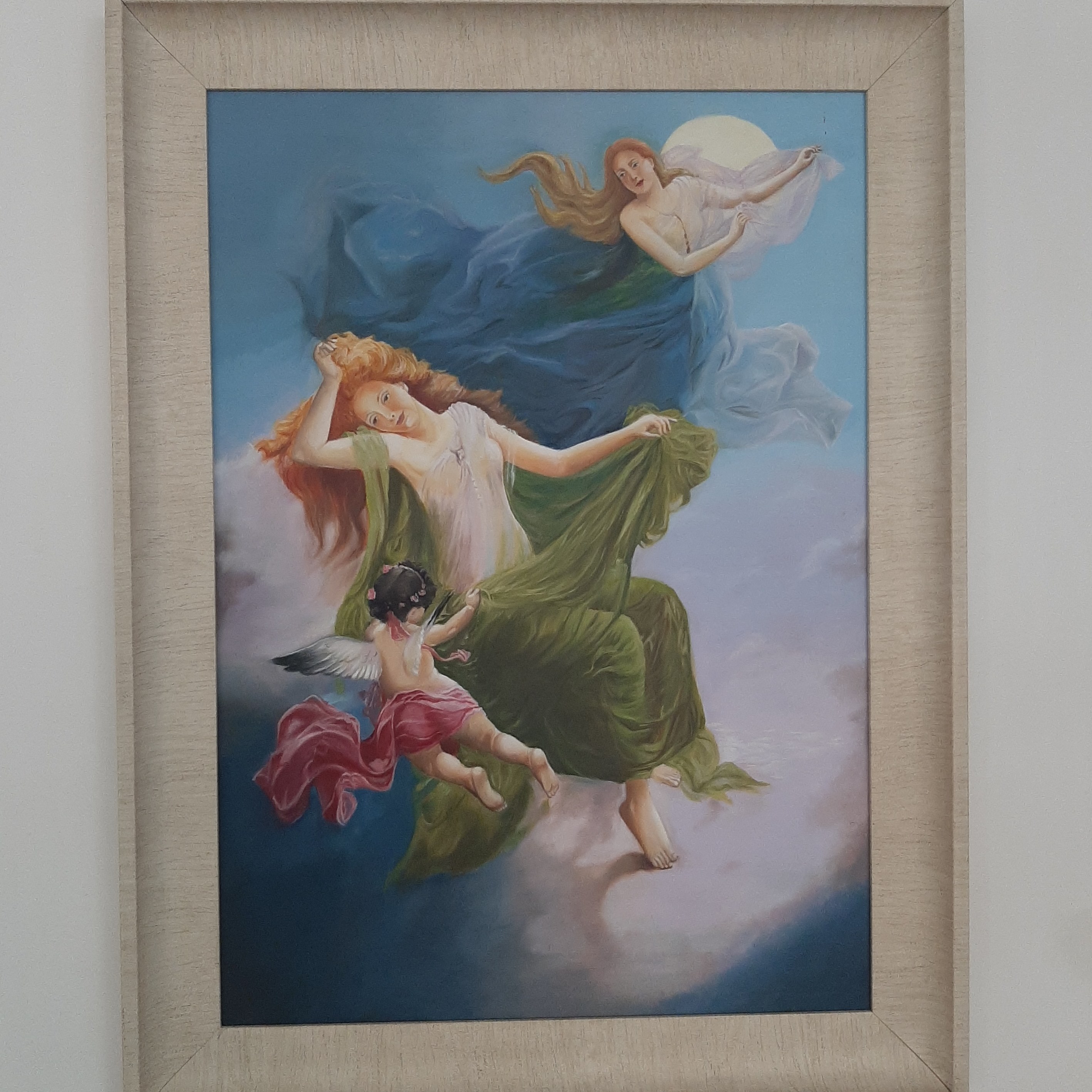 تابلو نقاشی رنگ روغن با نام فرشتگان