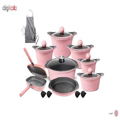 سرویس قابلمه 20 پارچه ام جی اس مدل Korea C