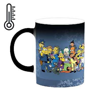 ماگ حرارتی کاکتی طرح کارتون سیمپسون مدل mgh23741