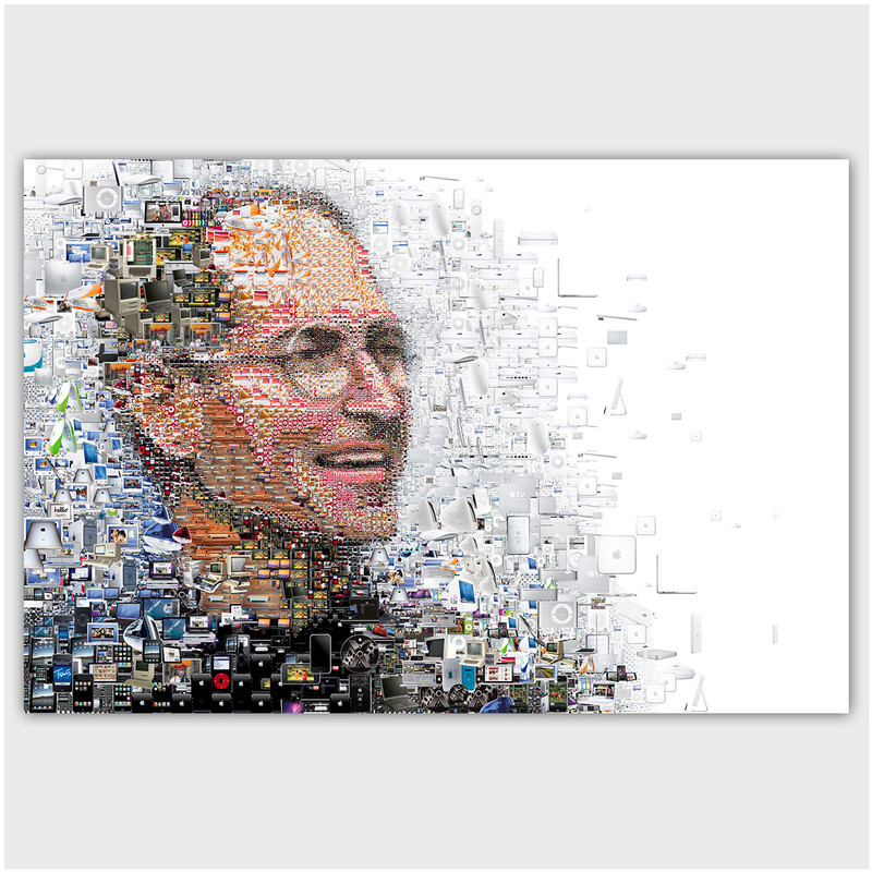 تابلو شاسی طرح استیو جابز کد 528 | دنیای قاب