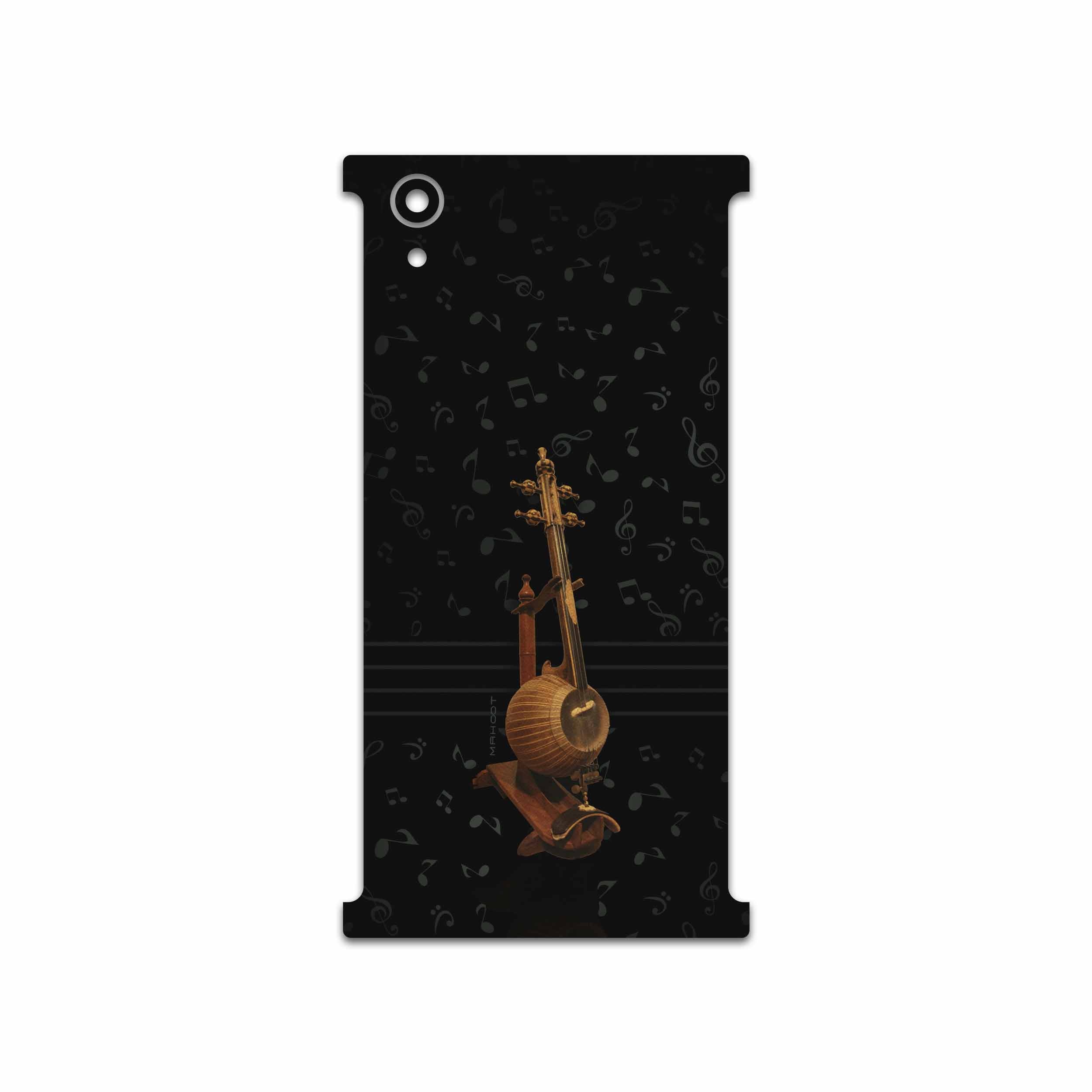 برچسب پوششی ماهوت مدل Persian Fiddle Instrument مناسب برای گوشی موبایل سونی Xperia XA1 Plus