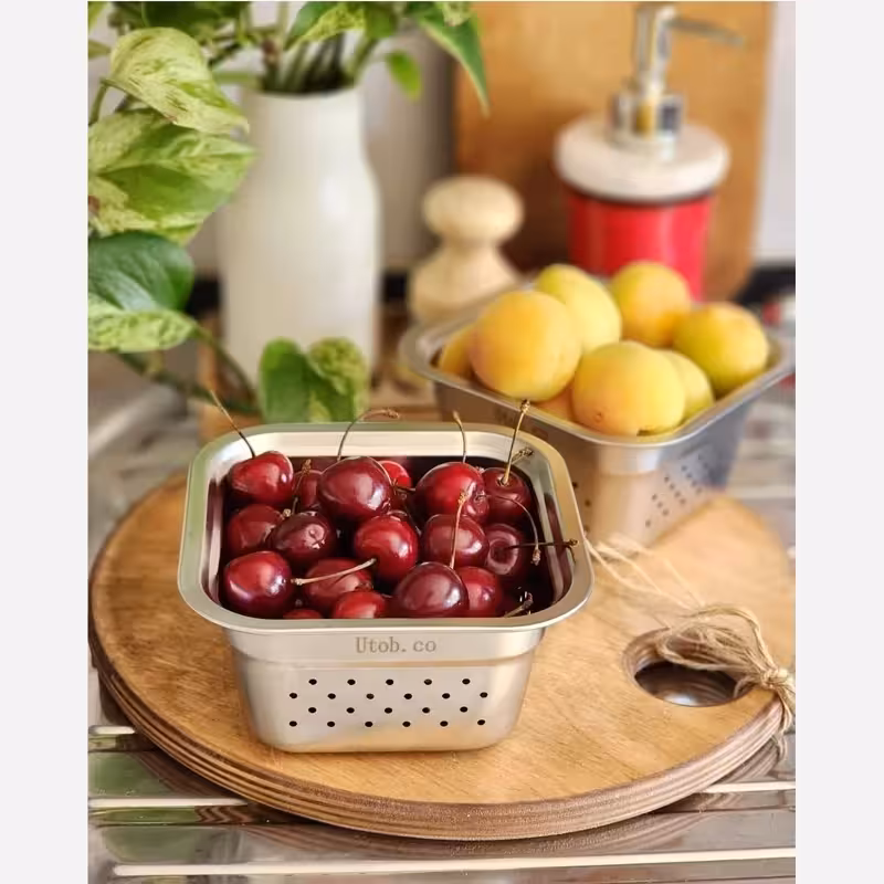 آبکش 4 گوش سایز 13 استیل