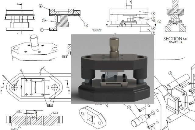 دانلود فایل قالب برش در سالیدورک و کتیا