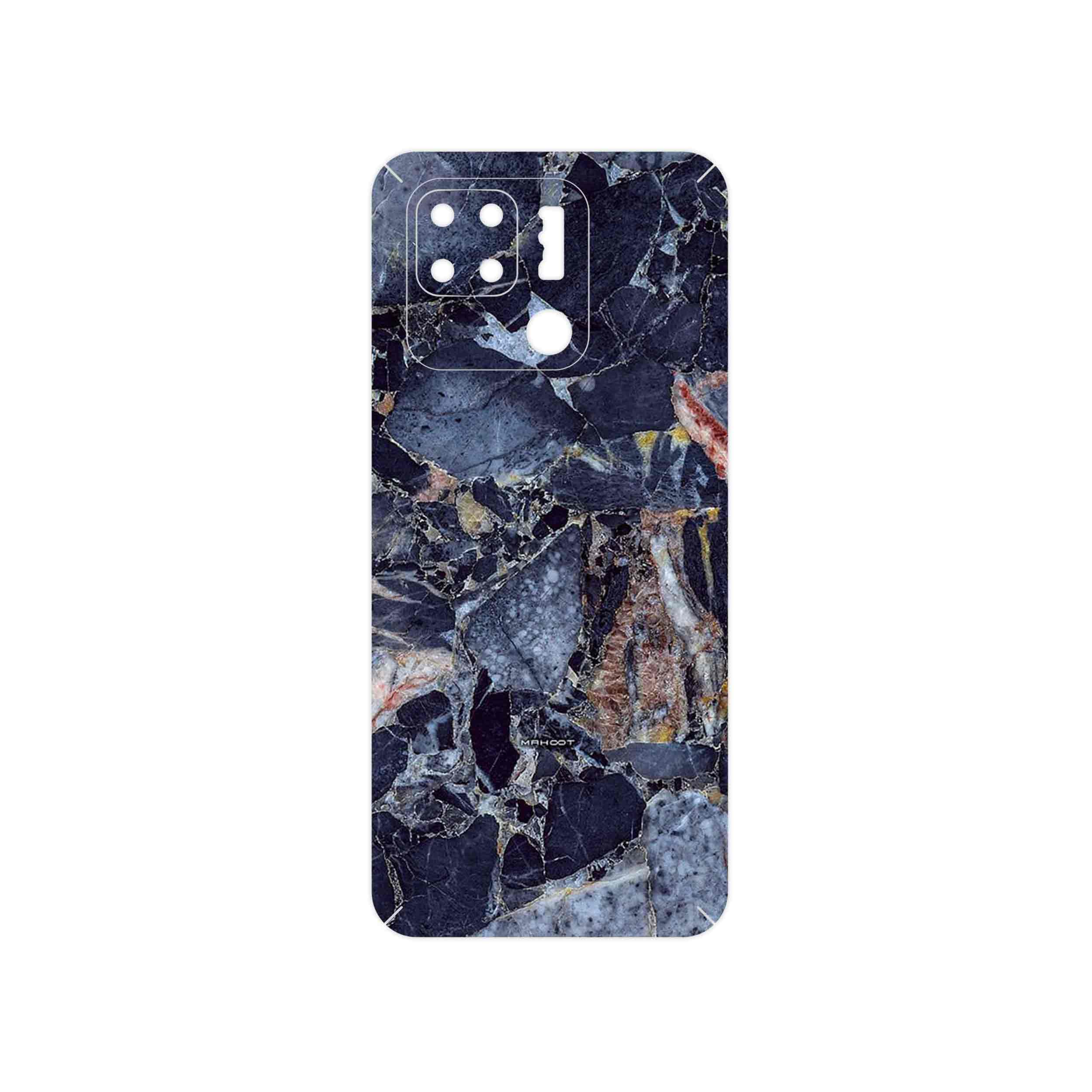 برچسب پوششی ماهوت مدل Broken black marble مناسب برای گوشی موبایل شیائومی Redmi 10C
