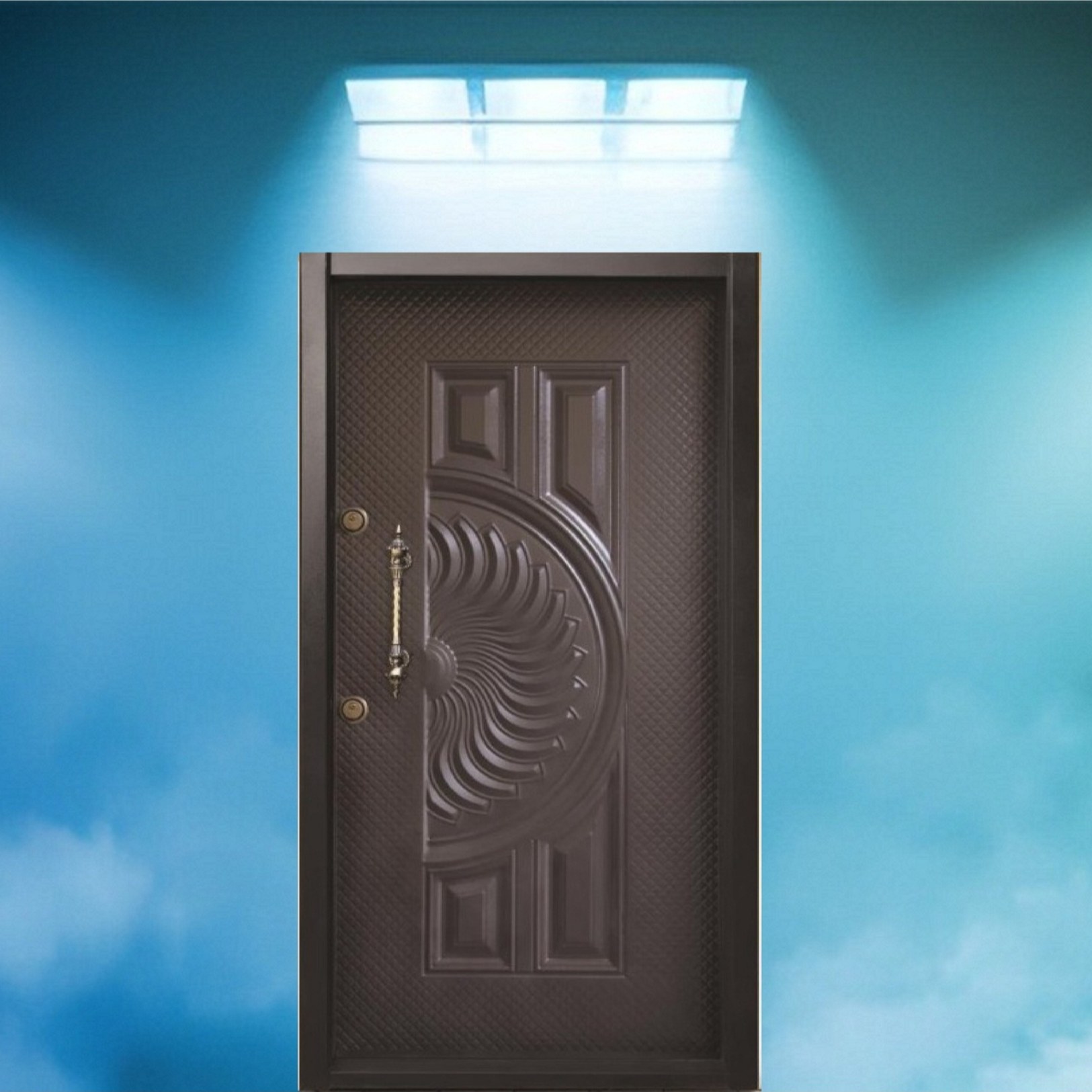 درب ضد سرقت فلزی مدل خورشیدی