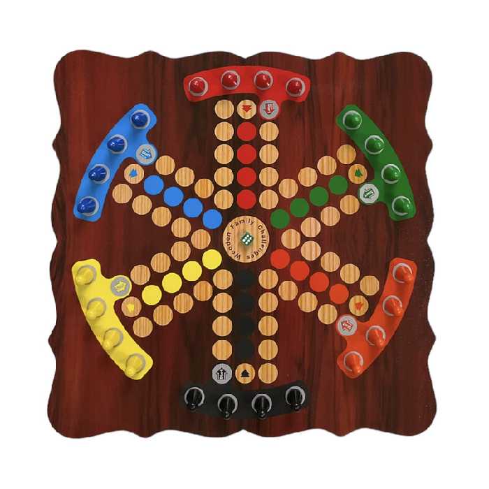 بازی فکری مدل منچ و مارپله شش نفره | چاوه