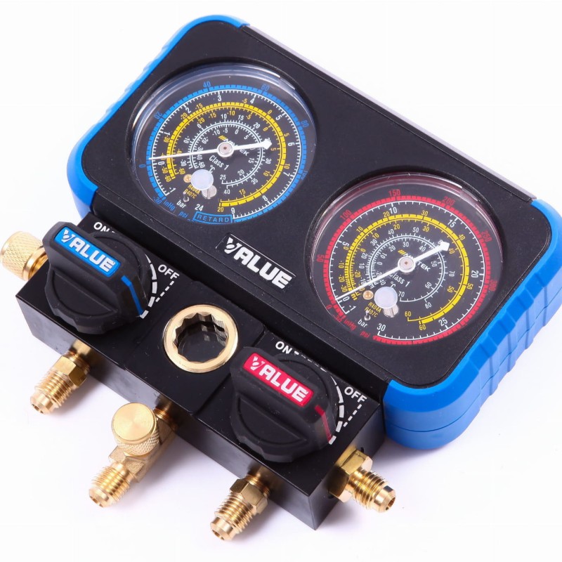 گیج منیفولد نیم دور والو Value VRM2-B-0501 R22 | آریا سیتی