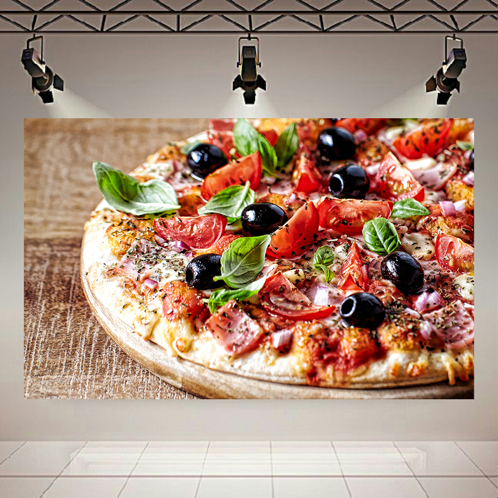 تابلو بوم طرح فست فود مدل پیتزا کد AR2942