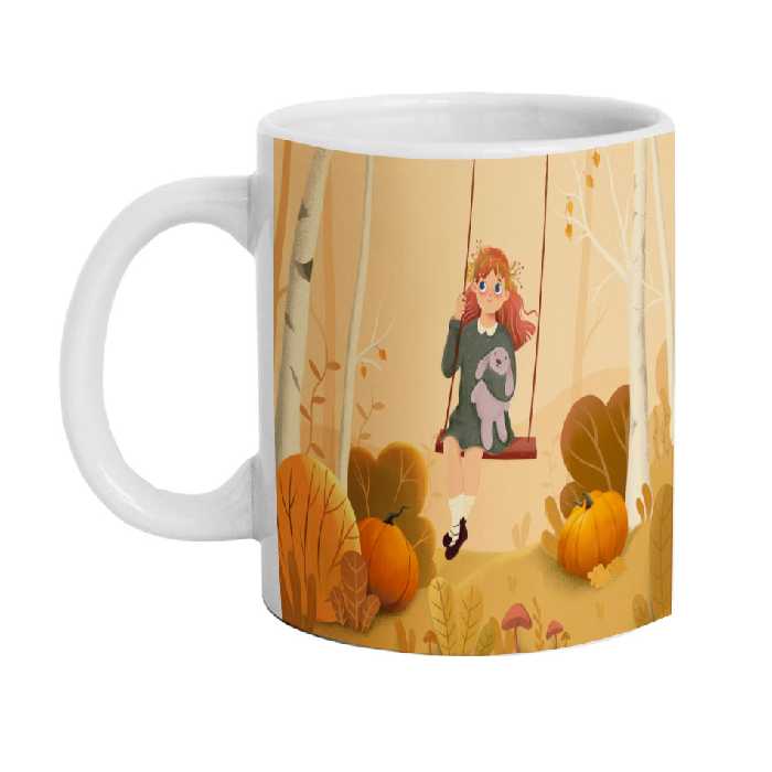 ماگ دارلی طرح پاییز دخترانه مدل MG2775