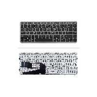 کیبورد لپ‌تاپ اچ‌پی Elitebook 740 G1 (بافریم نقره ای)