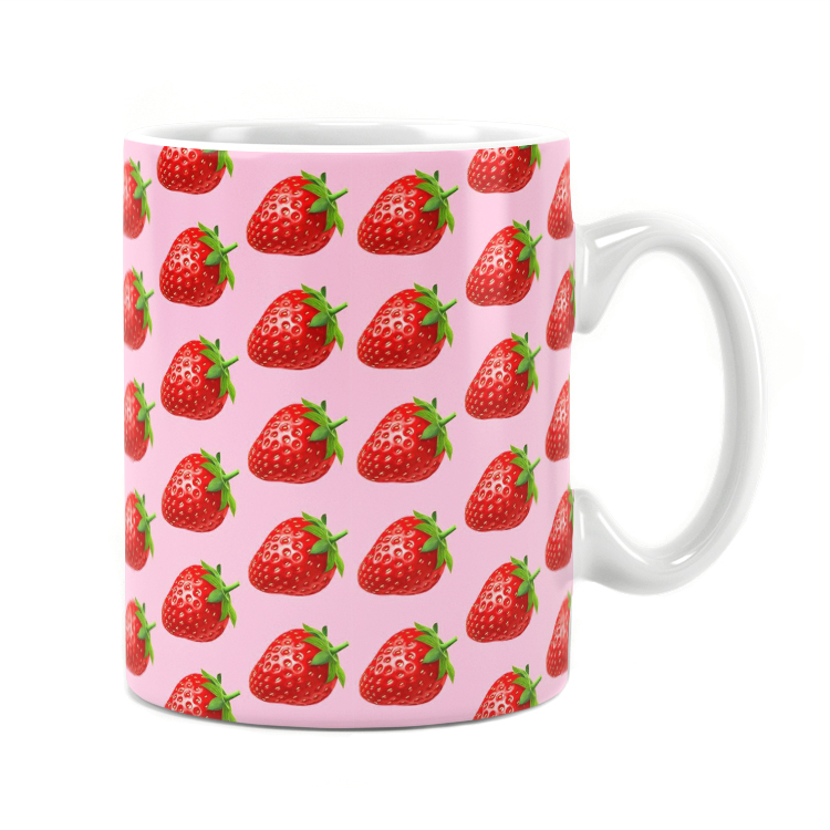 ماگ راویتا طرح توت فرنگی مدل 1099