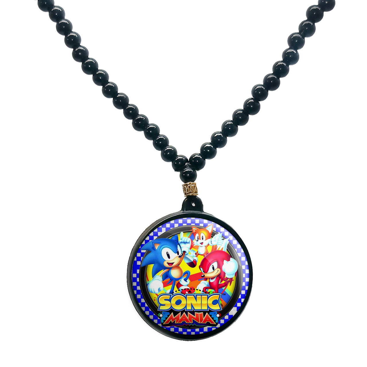 گردنبند پرمانه طرح سونیک کد pmd.2069مدل دو طرفه