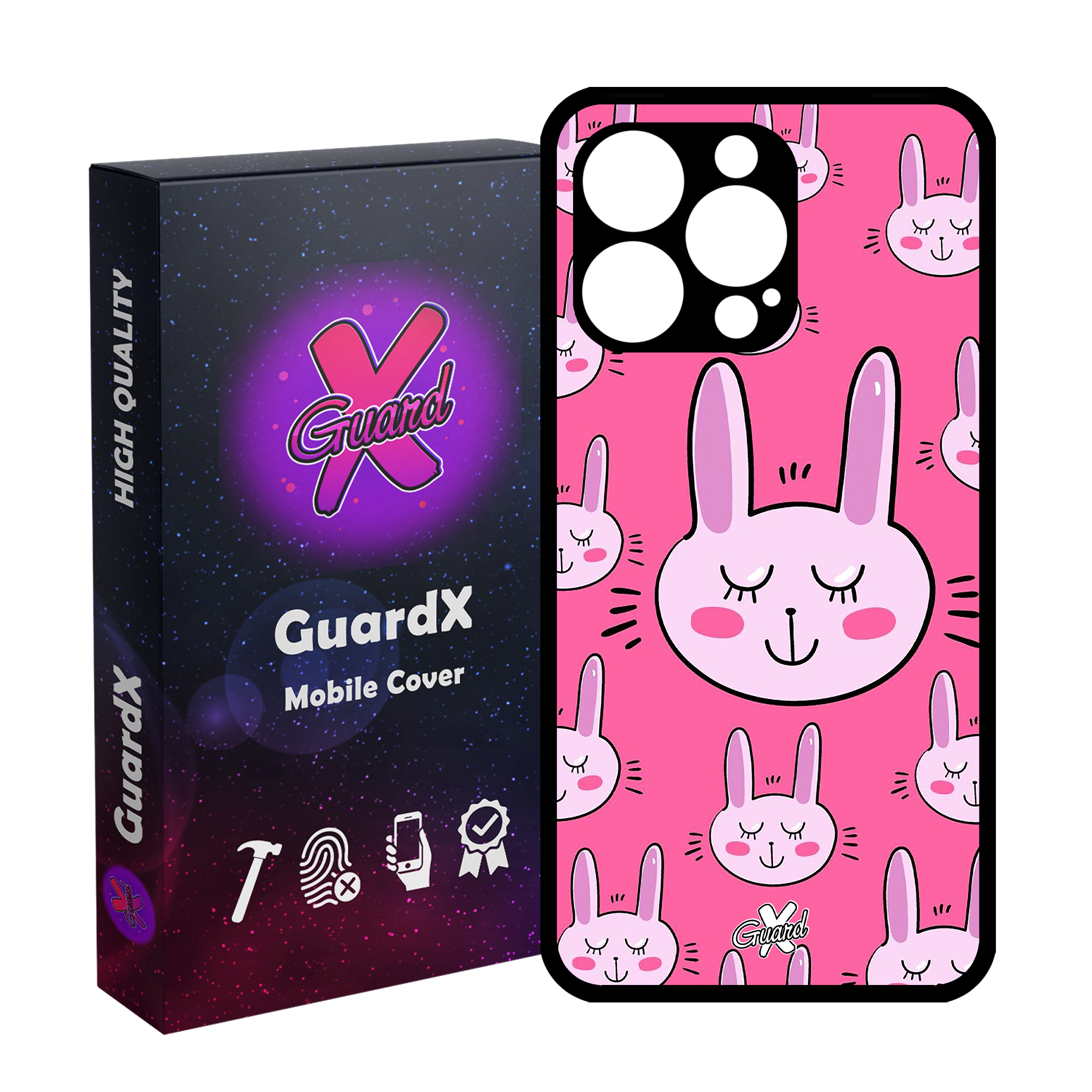 کاور گارد ایکس طرح Rabbit مدل Glass10135 مناسب برای گوشی موبایل اپل iPhone 13 Pro