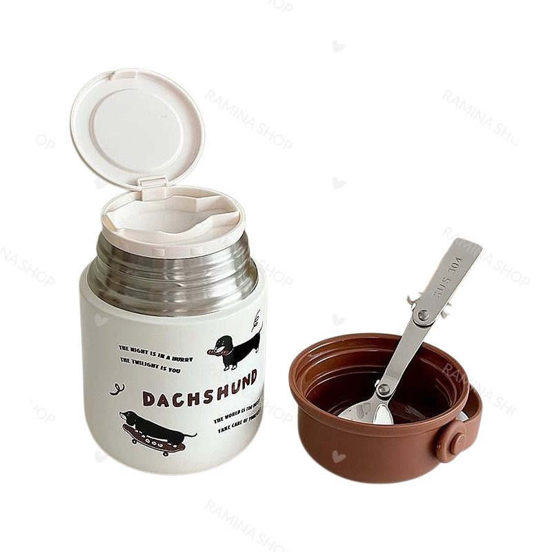 فلاسک غذای کودک 500 میل طرح سگ Diyi