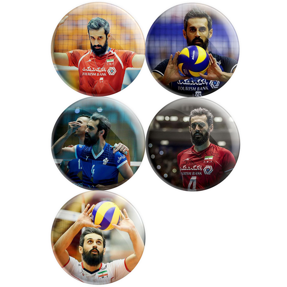 پیکسل پرمانه طرح سعید معروف کد pmg5.11480 مجموعه 5 عددی