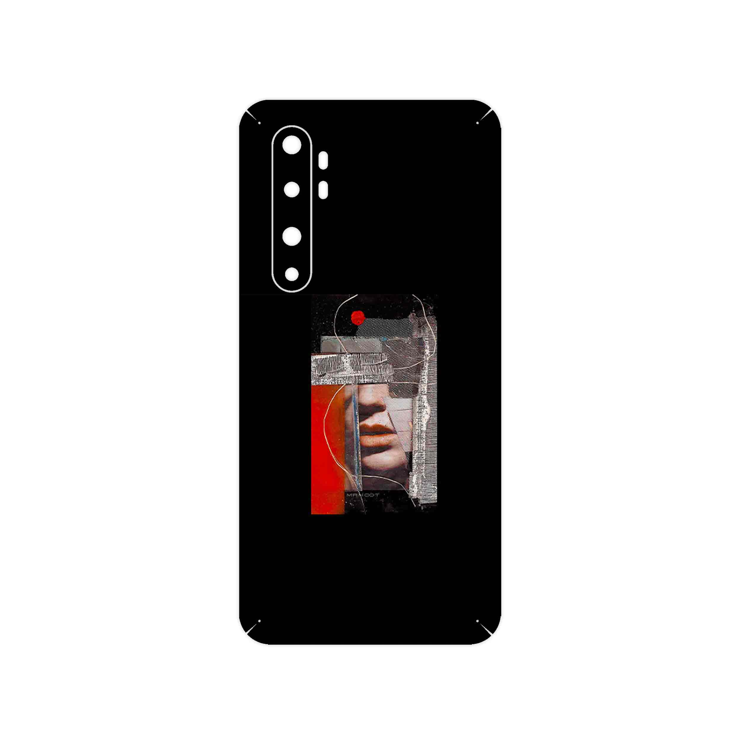 برچسب پوششی ماهوت مدل Collage of Mouth مناسب برای گوشی موبایل شیائومی Mi Note 10 Lite