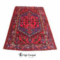 فرش دستبافت عشایری زنجان 3 متری زمینه قرمز بنفش کد 0284