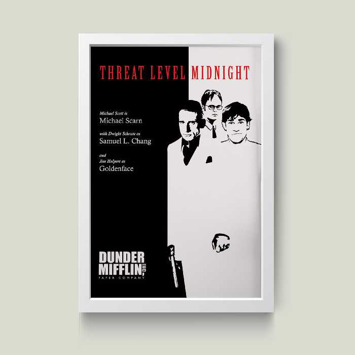 تابلو مدل Dunder Mifflin کدm2609-w