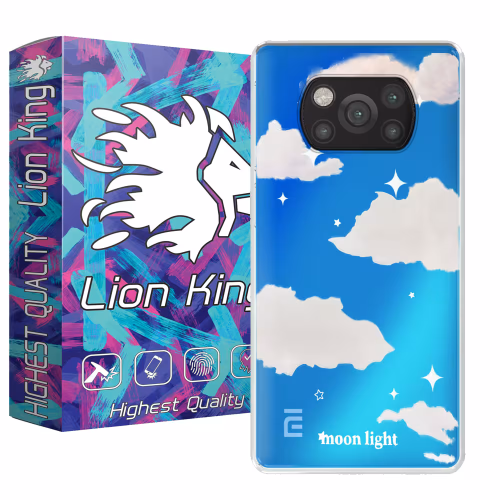 کاور لاین کینگ مدل هولوگرامی Cloud مناسب برای گوشی موبایل شیایومی Poco X3 Poco X3 Pro