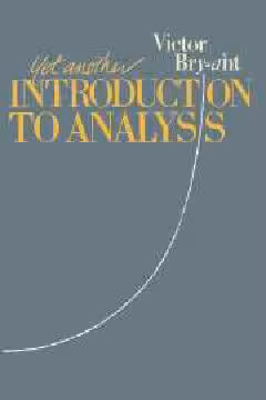 خرید و دانلود نسخه کامل کتاب Yet Another Introduction to Analysis