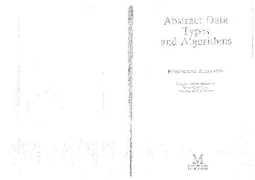 خرید و دانلود نسخه کامل کتاب Abstract Data Types Algorithms