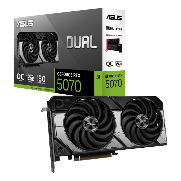 کارت گرافیک ایسوس ASUS GeForce Dual RTX 5070 12GB GDDR7 OC Edition