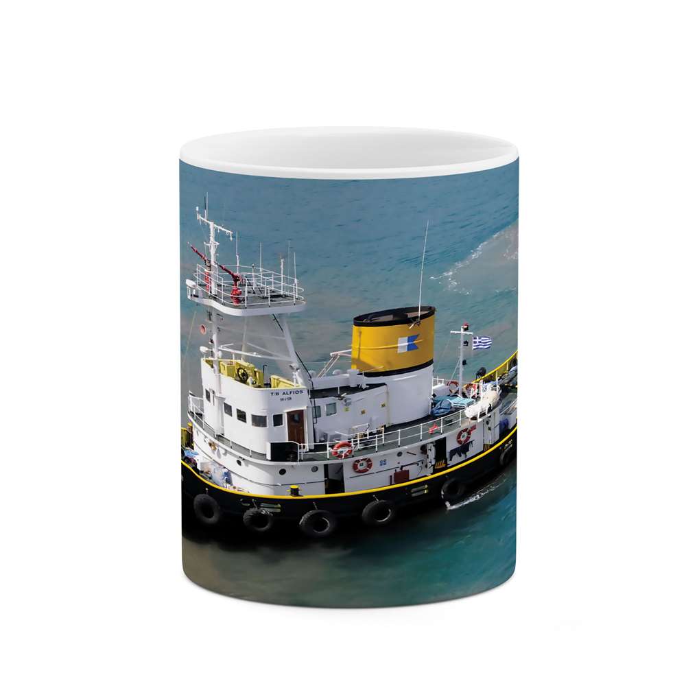 ماگ طرح کشتی در غروب آفتاب مدل mug04578