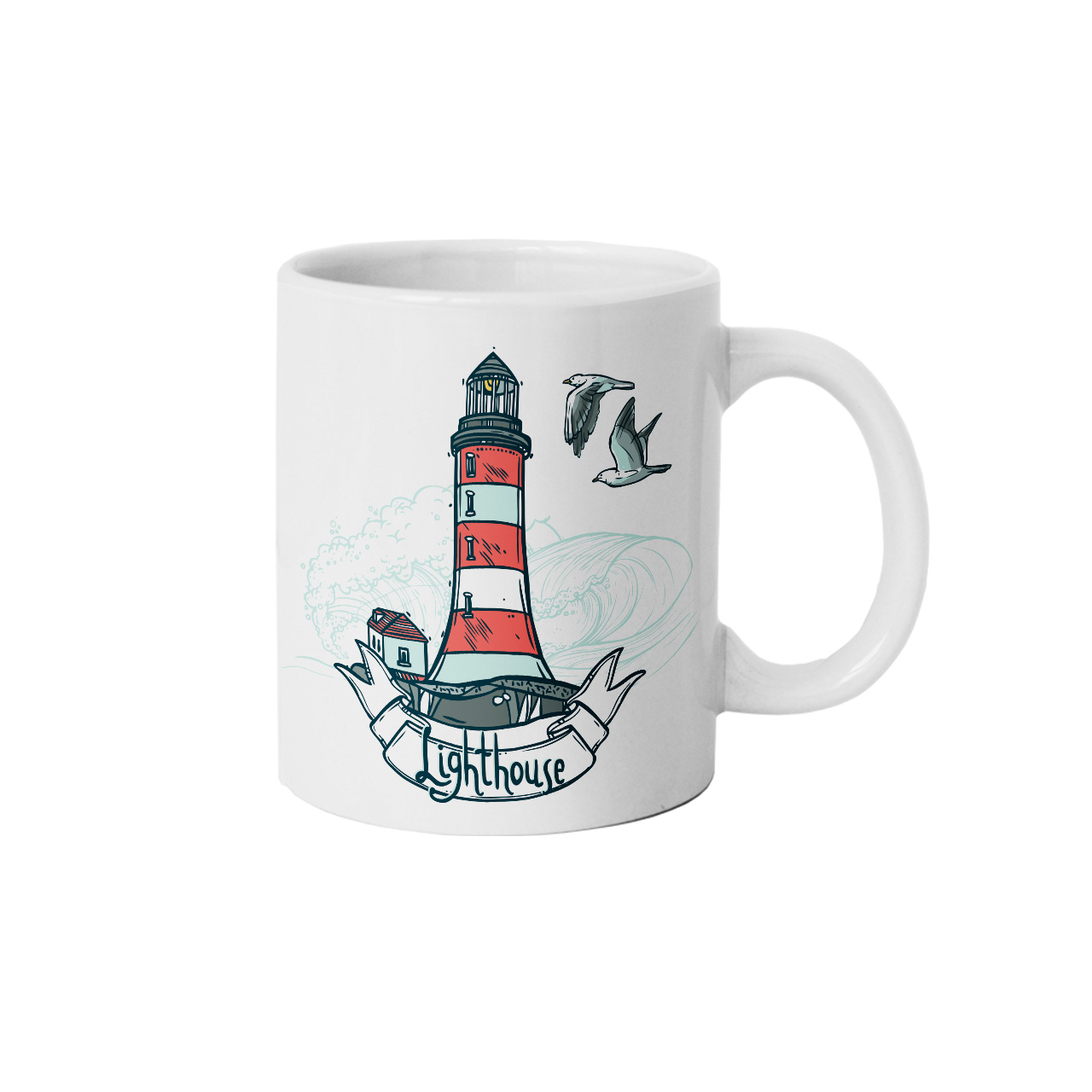 ماگ طرح فانوس دریایی مدل M1497