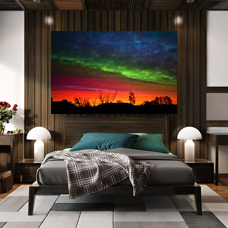 تابلو شاسی طرح جادوی رنگ آمیزی طبیعت کد 461 | دنیای قاب