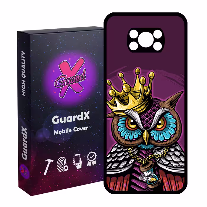 کاور گارد ایکس طرح Owl مدل Glass10081 مناسب برای گوشی موبایل شیائومی Poco X3 Pro
