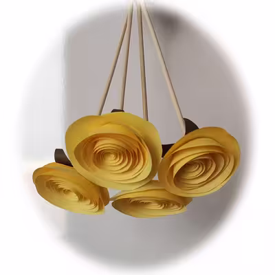 گل مصنوعی مدل رز ژولیت کد MK91 مجموعه 4 عددی