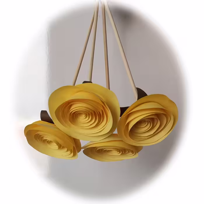 گل مصنوعی مدل رز ژولیت کد MK91 مجموعه 4 عددی