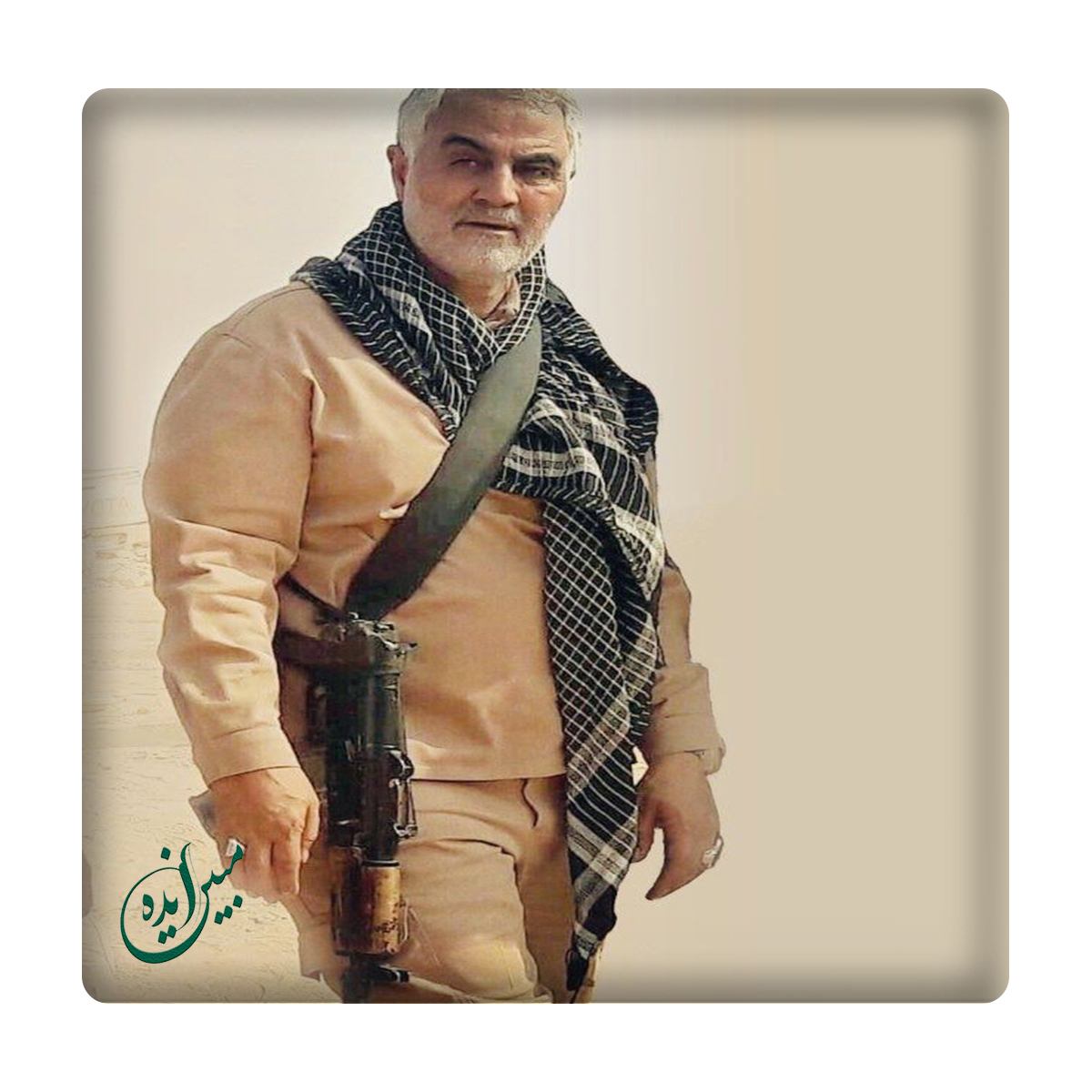 کاشی مبین ایده مدل حاج قاسم سلیمانی km10 کد 833