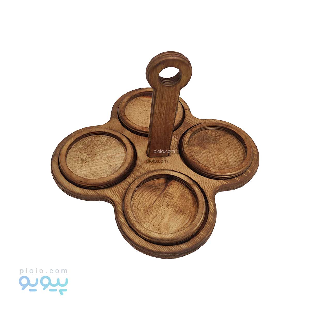 اردو خوری چوبی دسته دار 4 خانه آیتم 4160