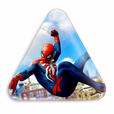 پیکسل خندالو طرح مرد عنکبوتی Spider Man مدل مثلثی کد 13168