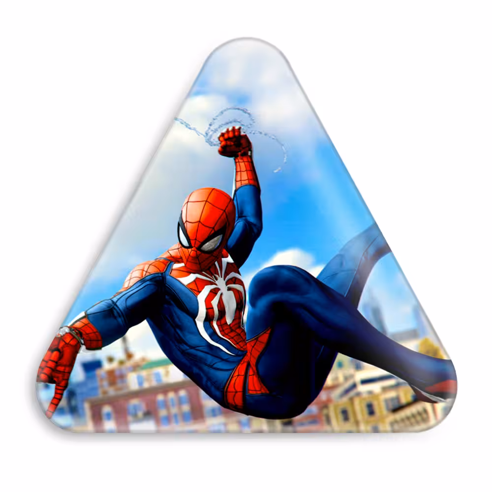 پیکسل خندالو طرح مرد عنکبوتی Spider Man مدل مثلثی کد 13168